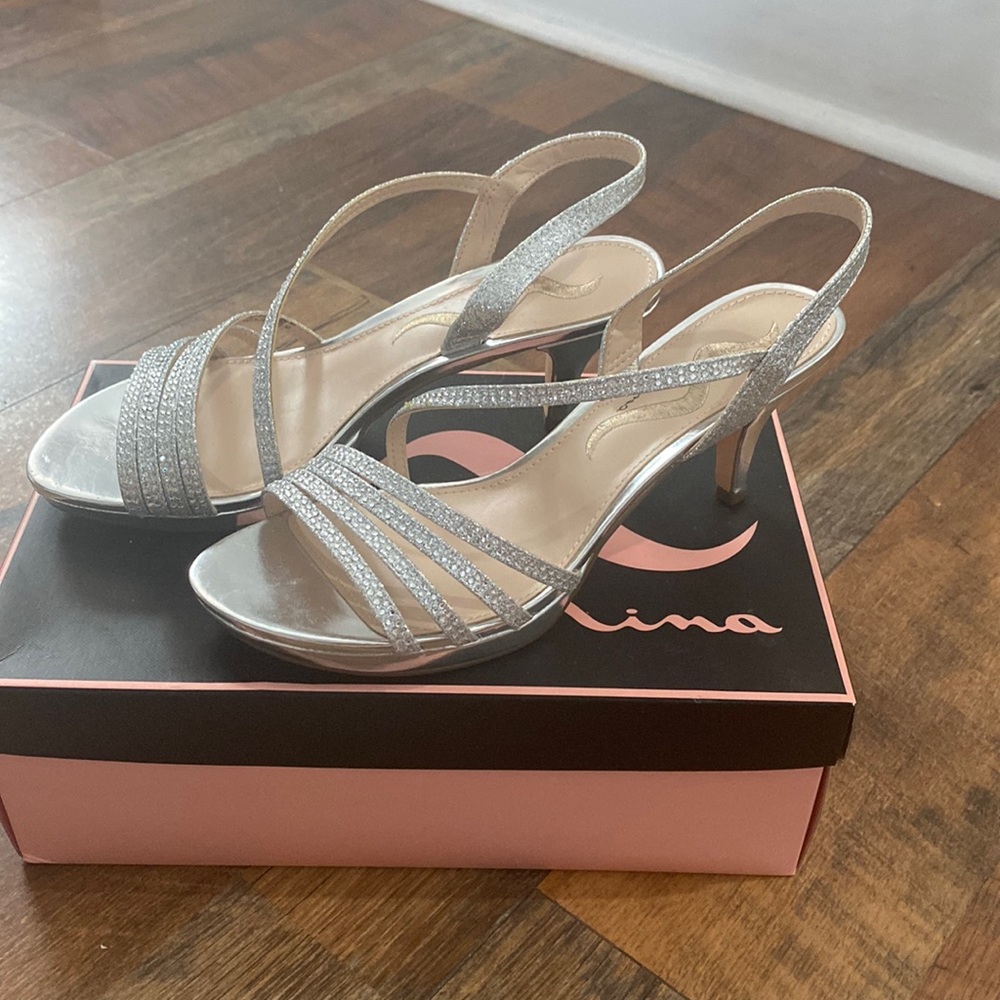 Silver Short Heels